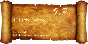Illich Petra névjegykártya