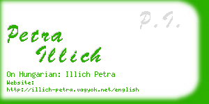 petra illich business card